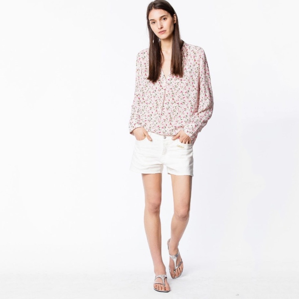 Zadig & Voltaire Tink Print Tunic in Petal - sz Small